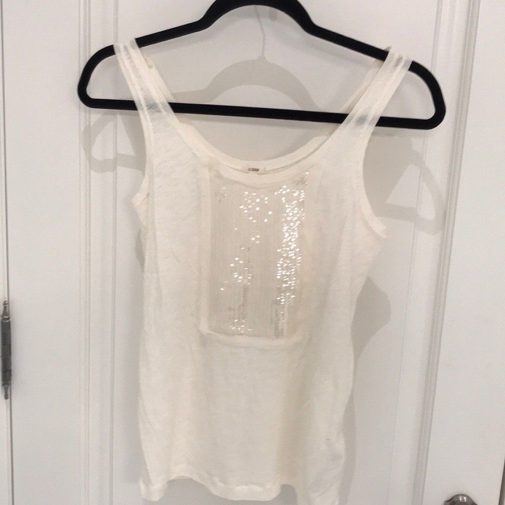 J. Crew tank top with sequins